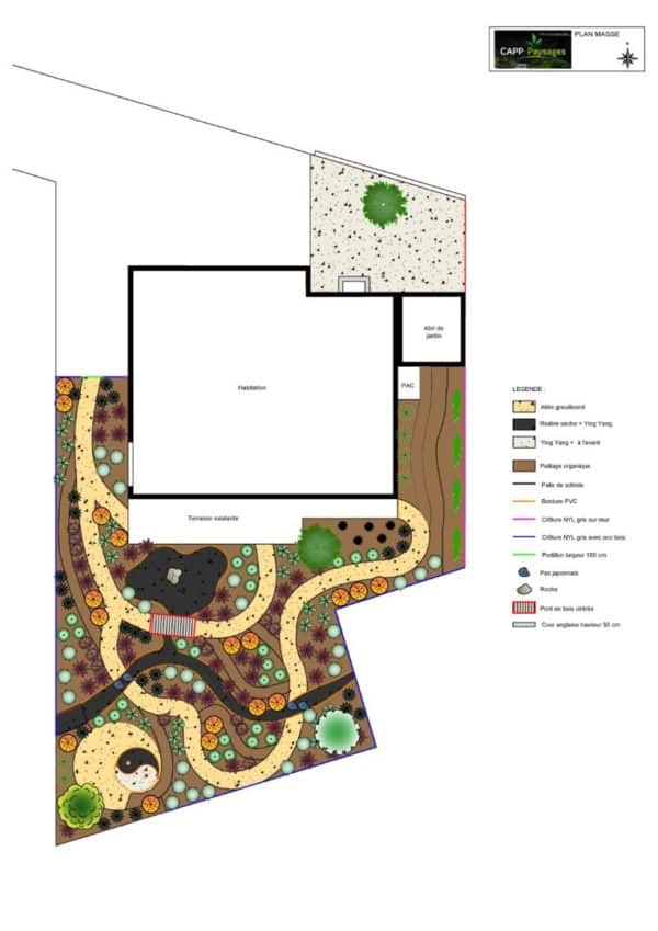 plan jardin fouesnant etude capp paysage - Plan d'aménagement 2D