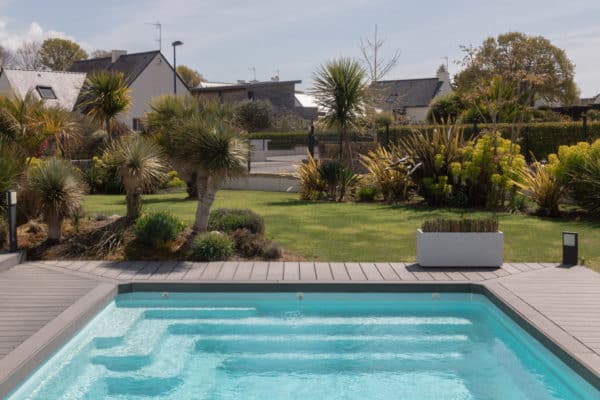 terrasse composite piscine gris benodet capp paysage - Terrasses bois et composite