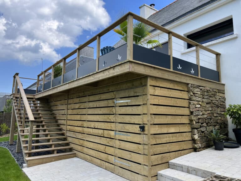 ABRIS terrasse escalier pin fouesnant - Fouesnant Bénodet