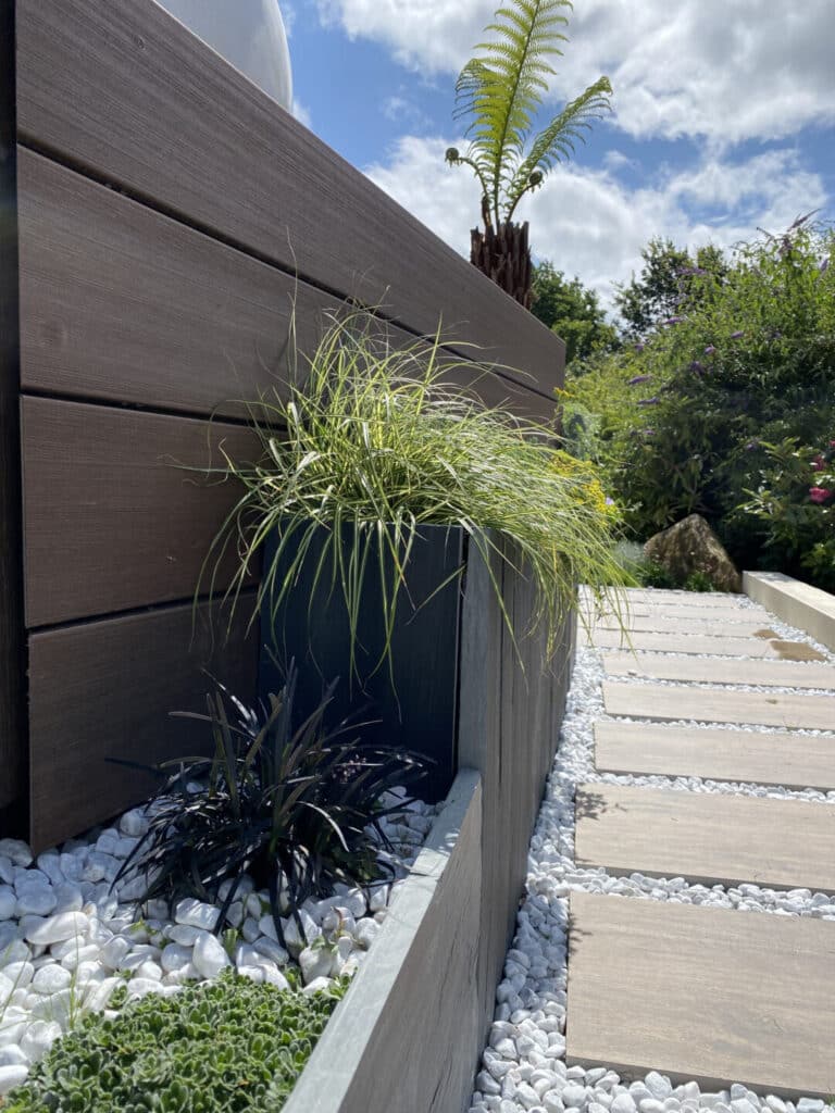 MASSIF ardoise pas japonais en gres ceramique fouesnant - Fouesnant Bénodet