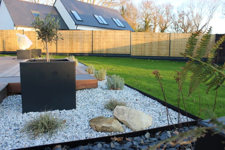 MASSIF mineral avec jardiniere alu benodet - Fouesnant Bénodet
