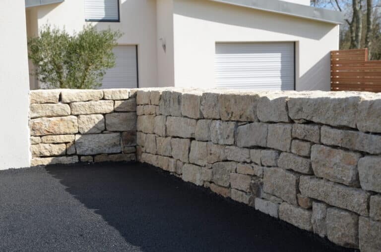 MURET pierres seches granit pleuven - Fouesnant Bénodet