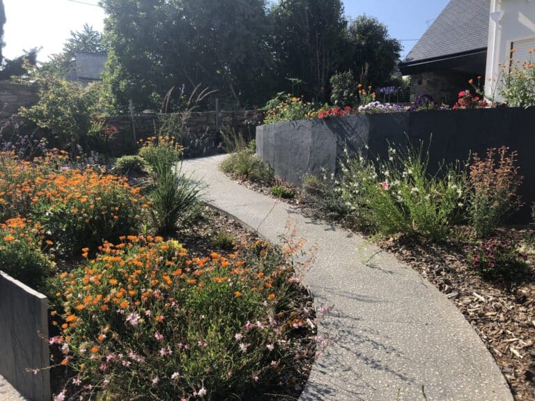 MURET soutenement schiste allee beton desactive fouesnant - Fouesnant Bénodet