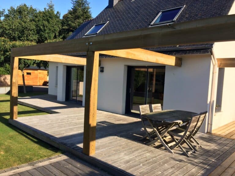 PERGOLA bois terrasse pin la foret fouesnant - Fouesnant Bénodet