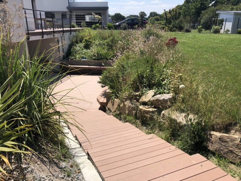 TERRASSE composite banc massifs escalier la foret fouesnant 2 - Fouesnant Bénodet