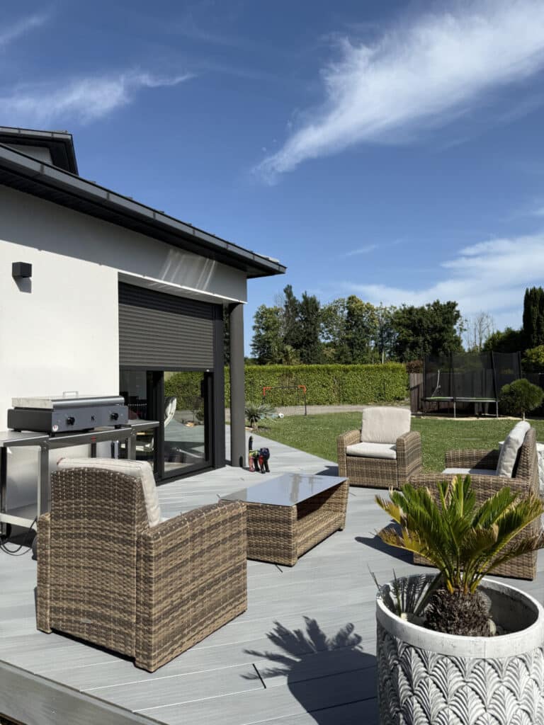 TERRASSE composite silvadec gris saint evarzec - Fouesnant Bénodet